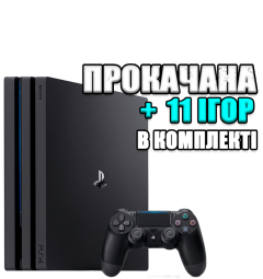 PlayStation 4 PRO 1 TB БУ + 11 игр #800